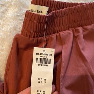 Track travel pants abercrombie elastic waist wide leg